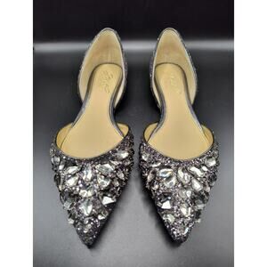 Jewel Badgley Mischka Rivera d'Orsay Flats - Size 5.5